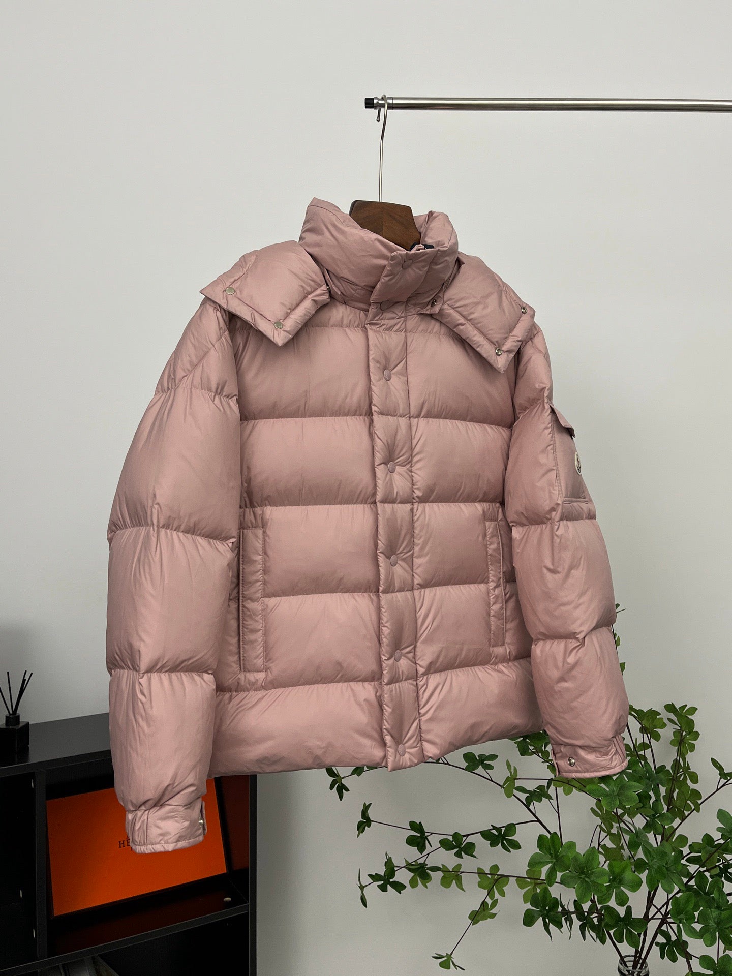 Moncler Maya Salmon Pink Coat