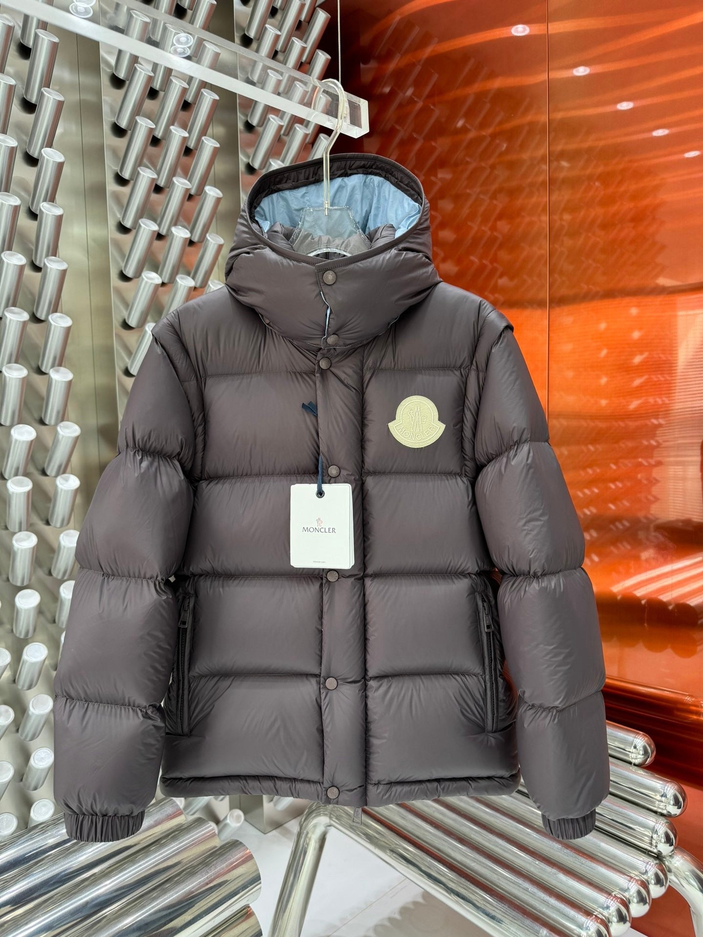 Moncler Cyclone 2-in-1 Removable Goose Down Zip Down Jacket Unisex