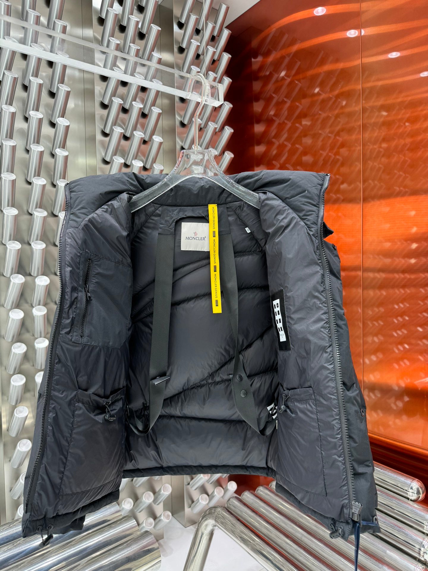 MONCLER GENIUS MONCLER GENIUS X FW23 Ski Season Waterproof Snow Mountain Nylon Stitch Zip Hooded Down Jacket Unisex