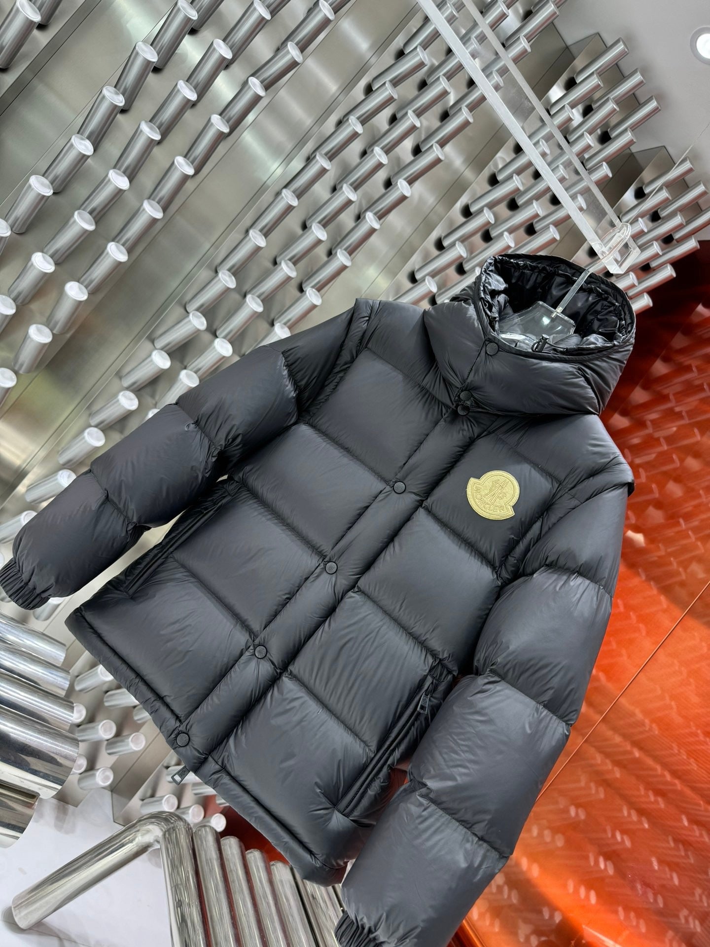Moncler Cyclone 2-in-1 Removable Goose Down Zip Down Jacket Unisex
