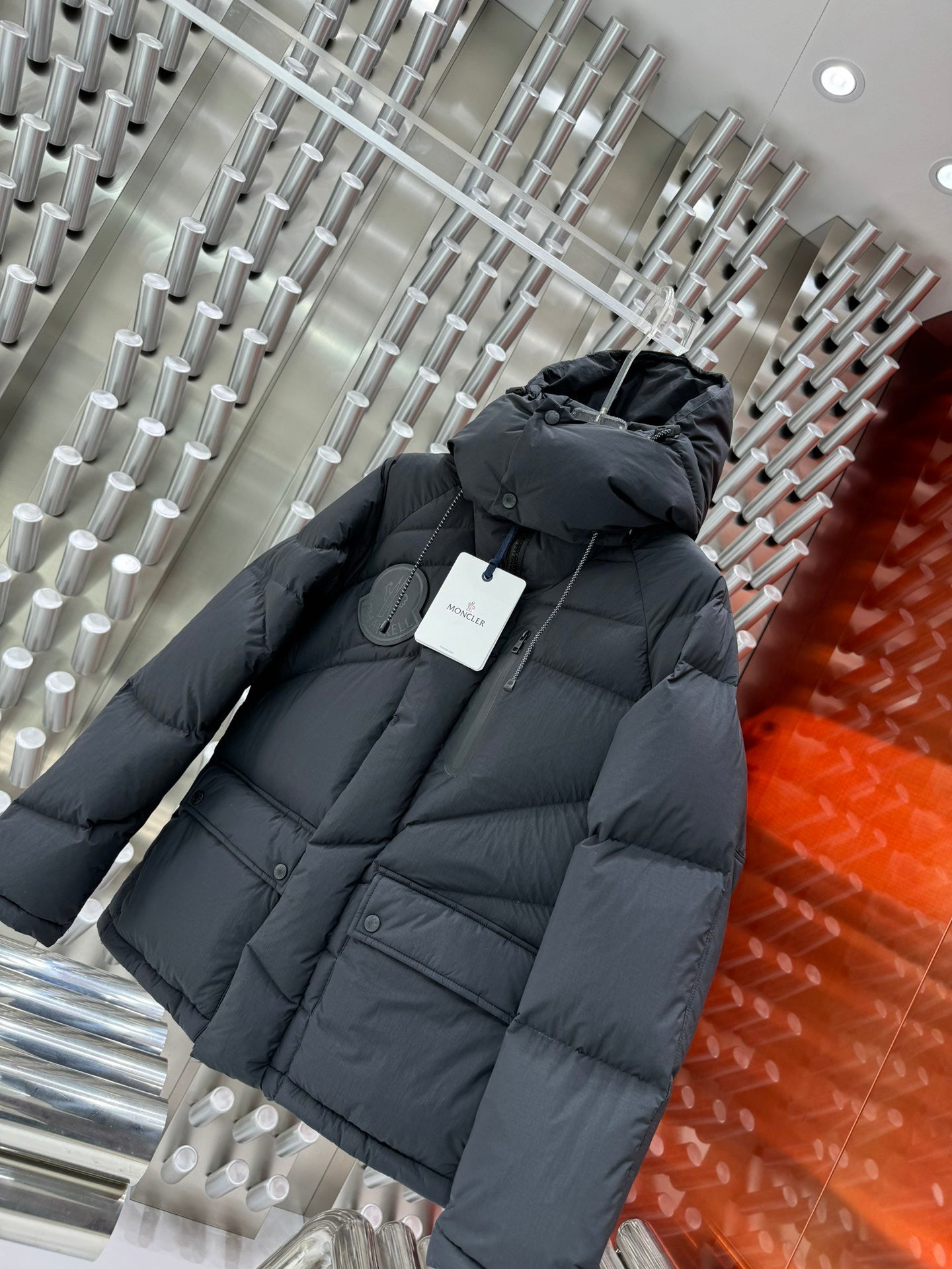 MONCLER GENIUS MONCLER GENIUS X FW23 Ski Season Waterproof Snow Mountain Nylon Stitch Zip Hooded Down Jacket Unisex