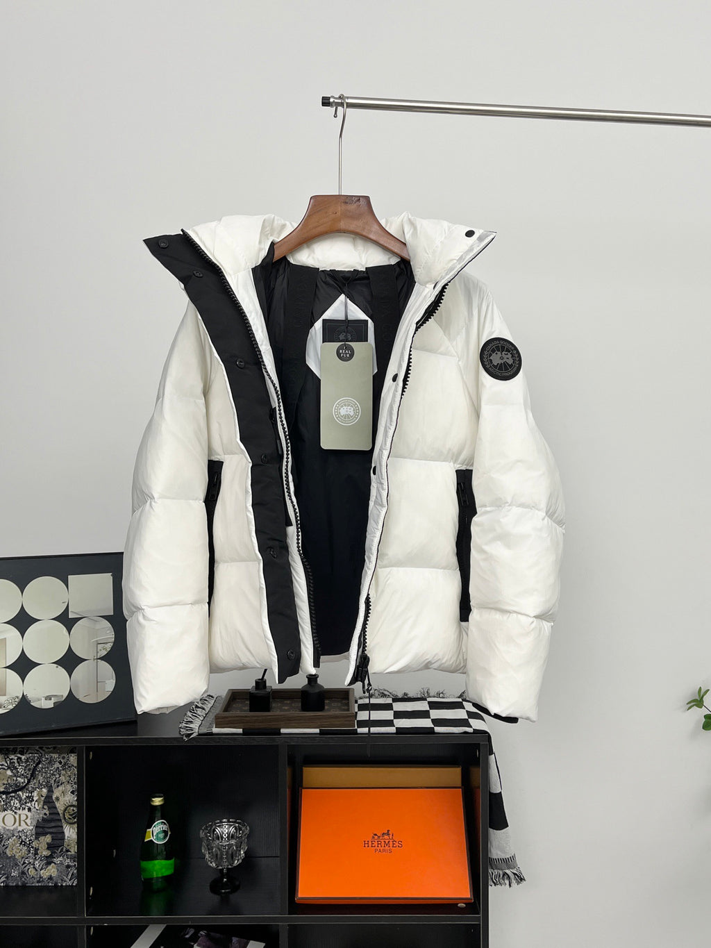 Canada Goose Black On White Jacket
