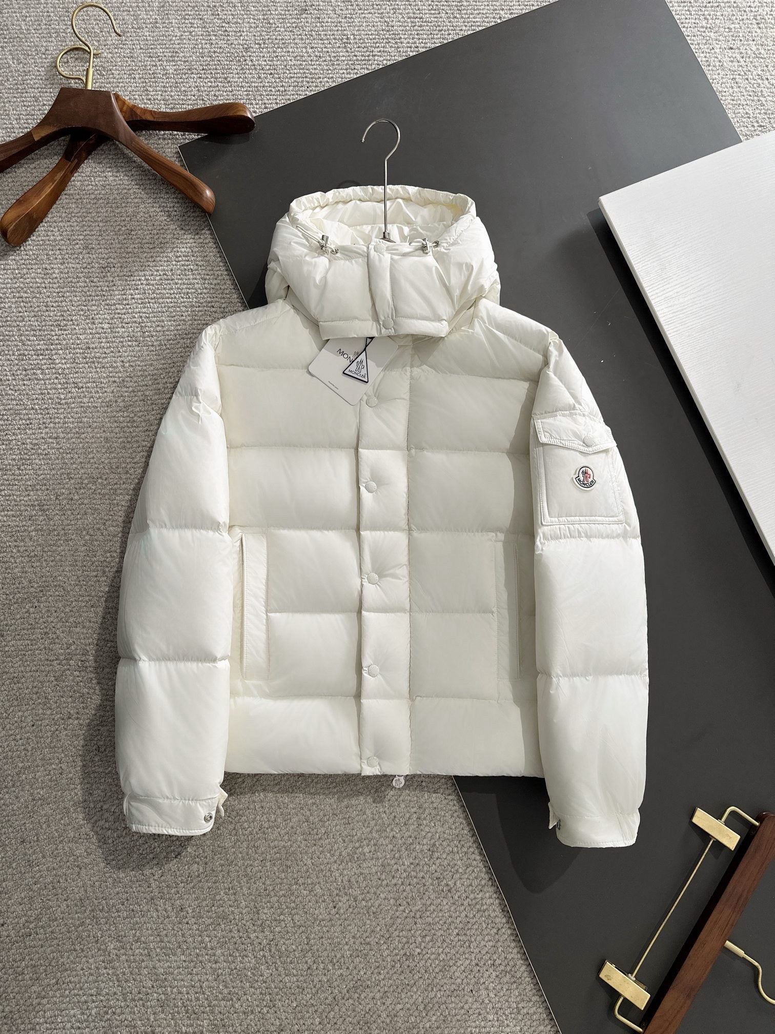 Moncler Maya White Coat