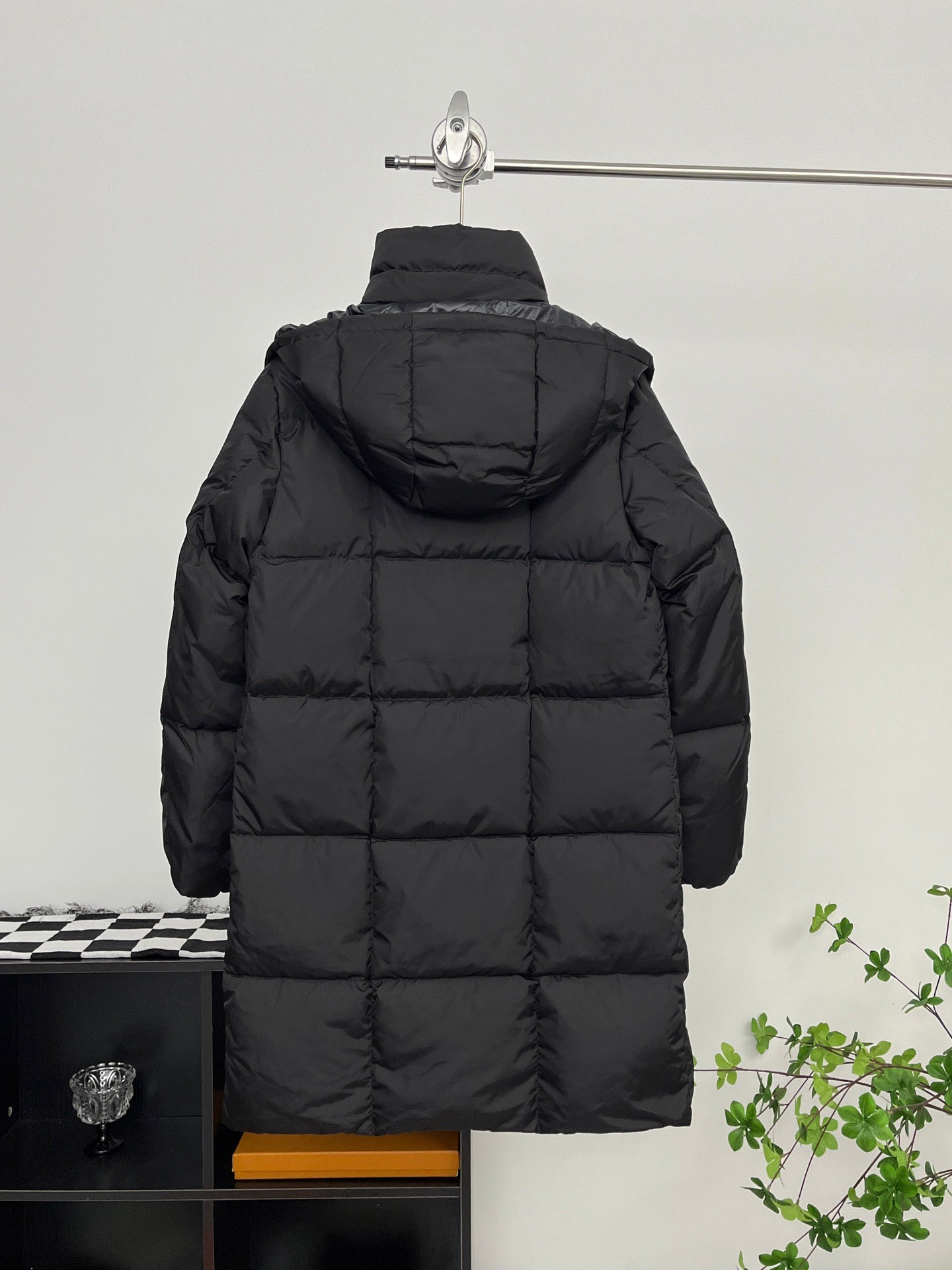 Moncler Long Down Jacket Women's black