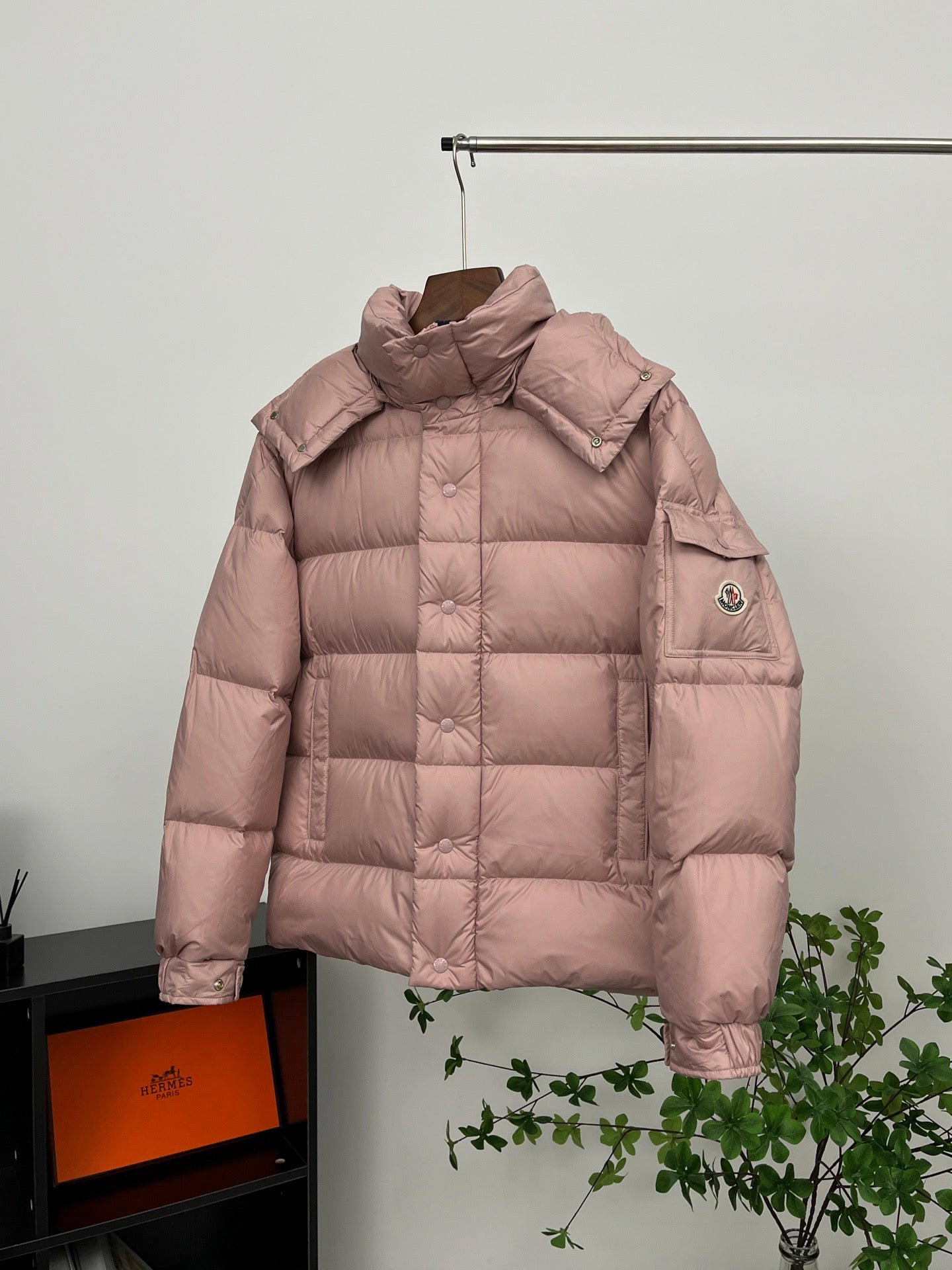 Moncler Maya Salmon Pink Coat