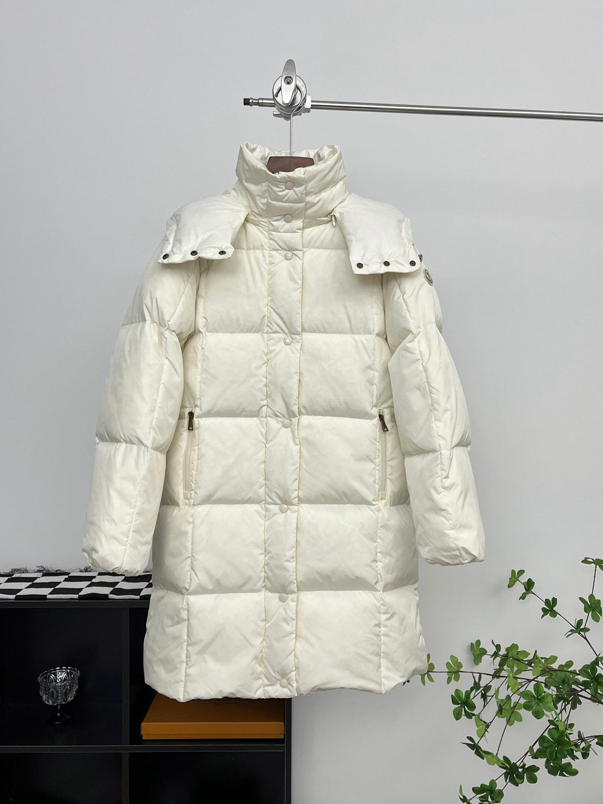 The Sabine White Down Jacket