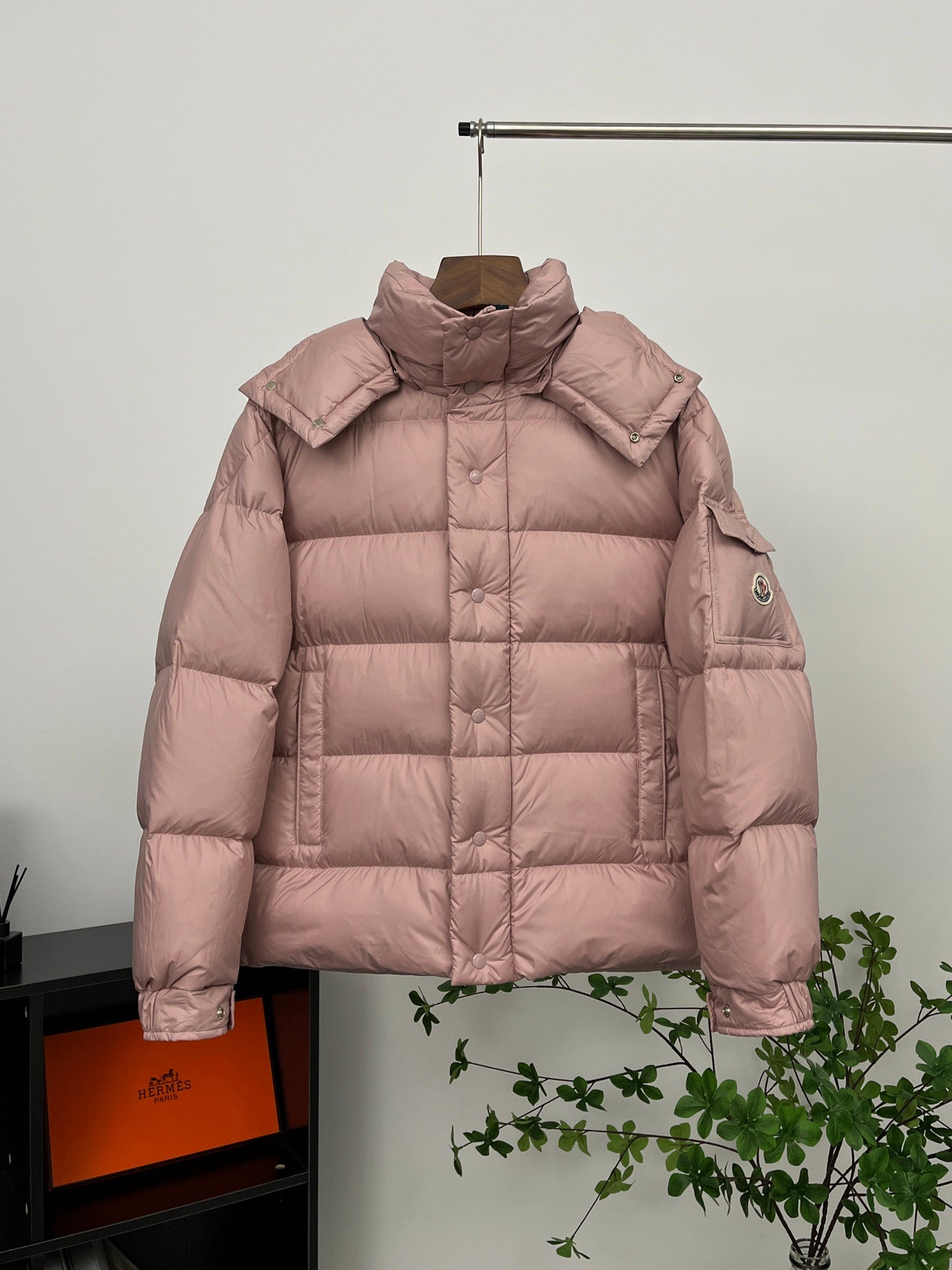 Moncler Maya Salmon Pink Coat