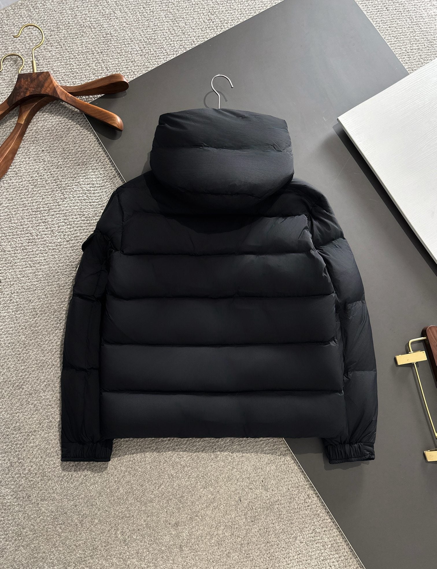 Moncler maya black coat