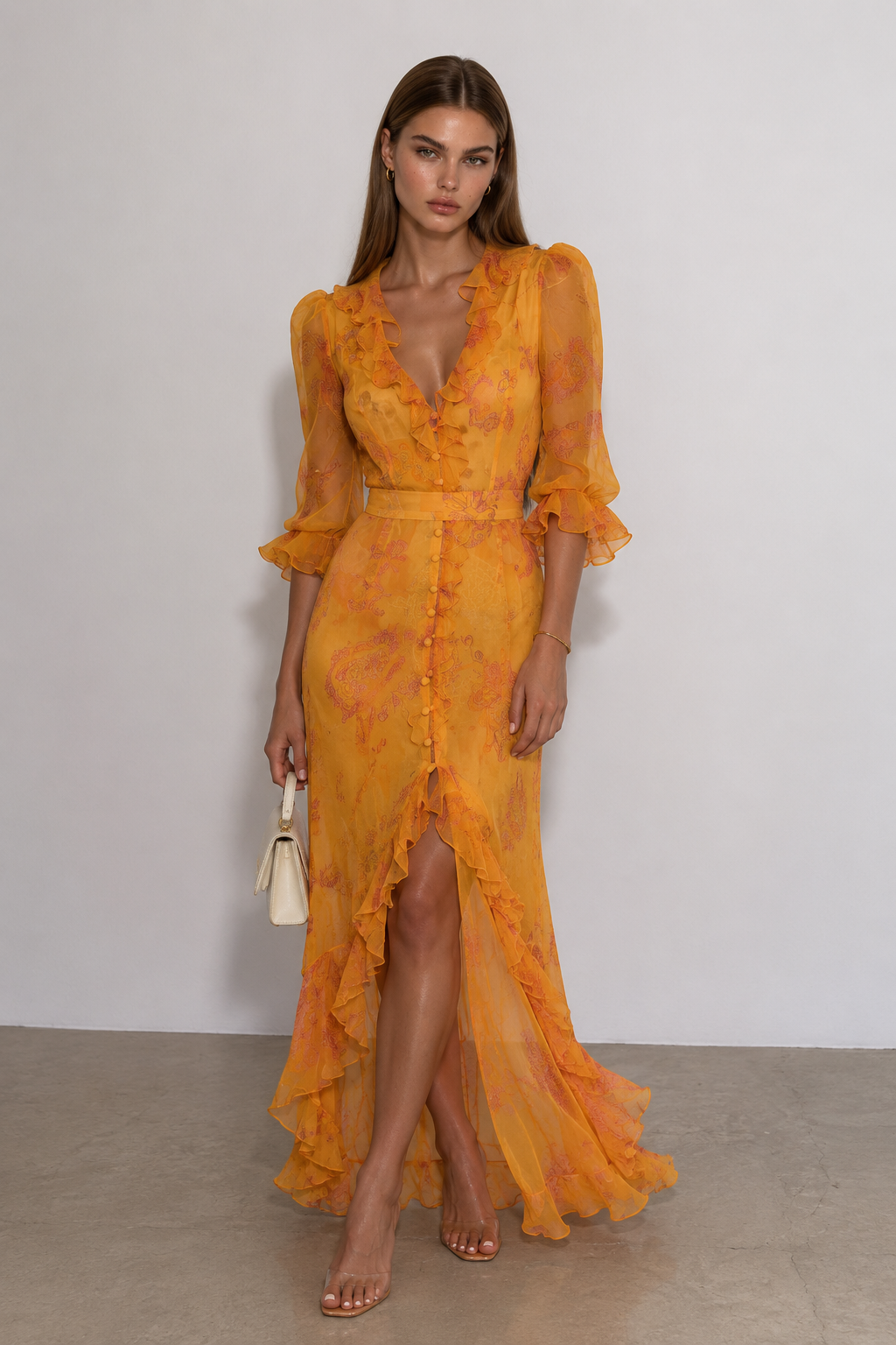 SAVÁEA Aurelia Sunset Maxi Dress - SAVÀEA