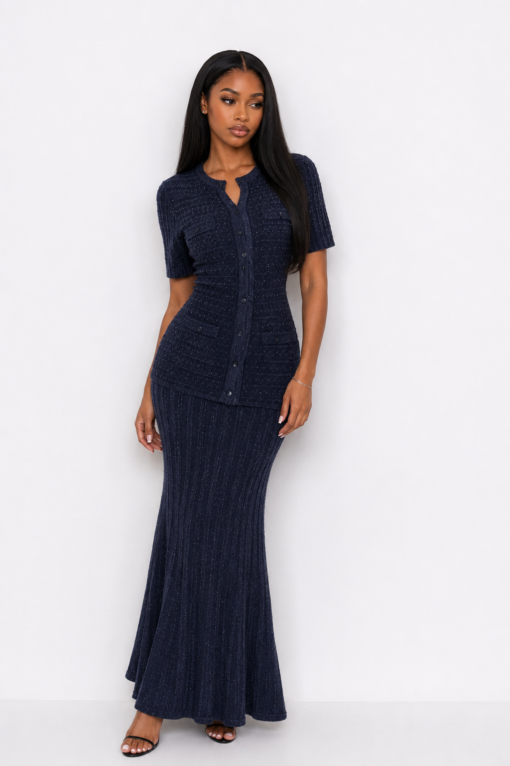 Elegant Noirelle Dress - SAVÀEA