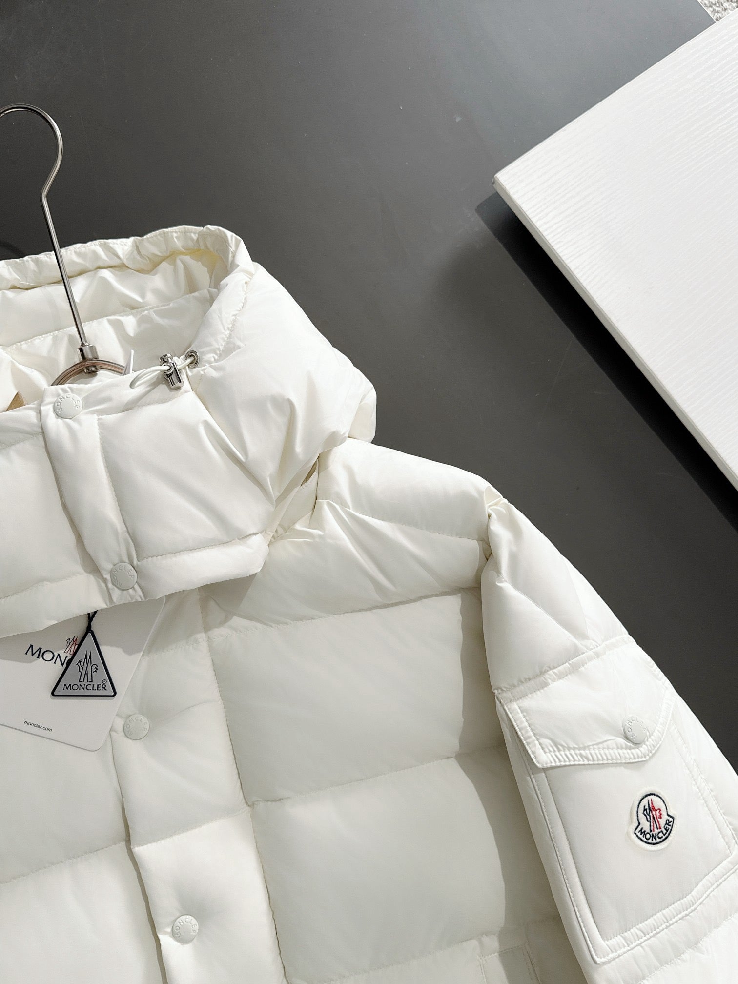Moncler Maya White Coat