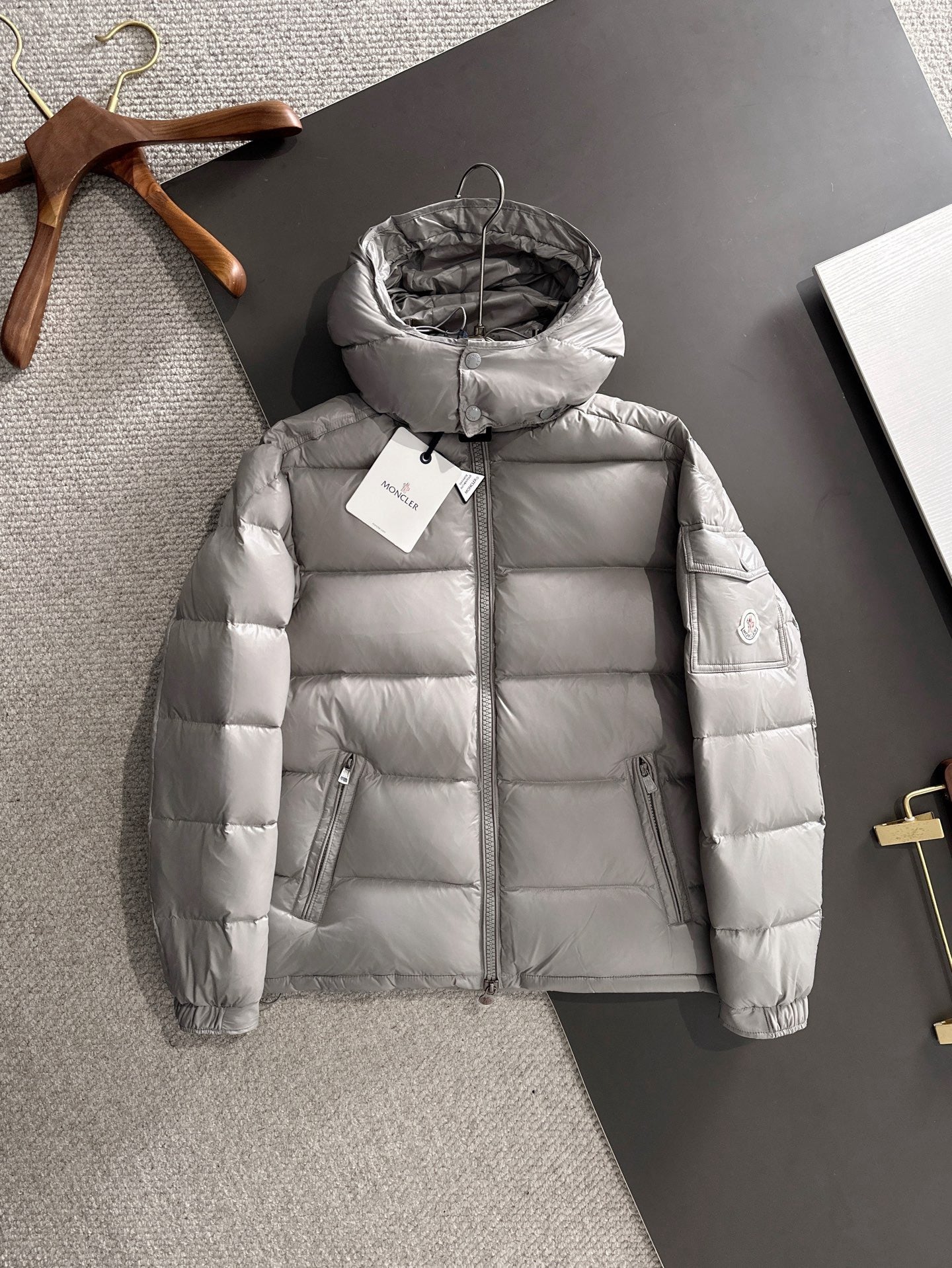 Moncler Maya Grey Coat