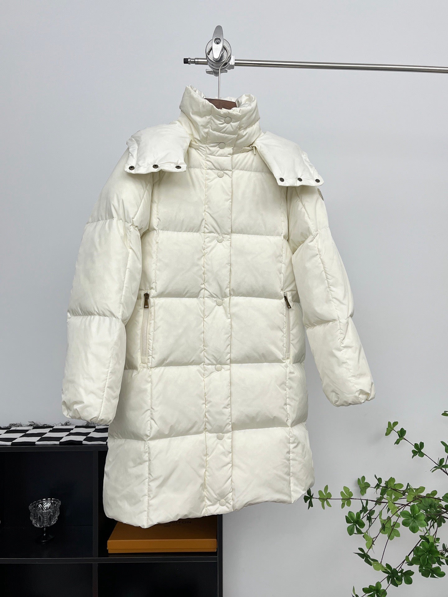 Moncler Long Down Jacket Women's White