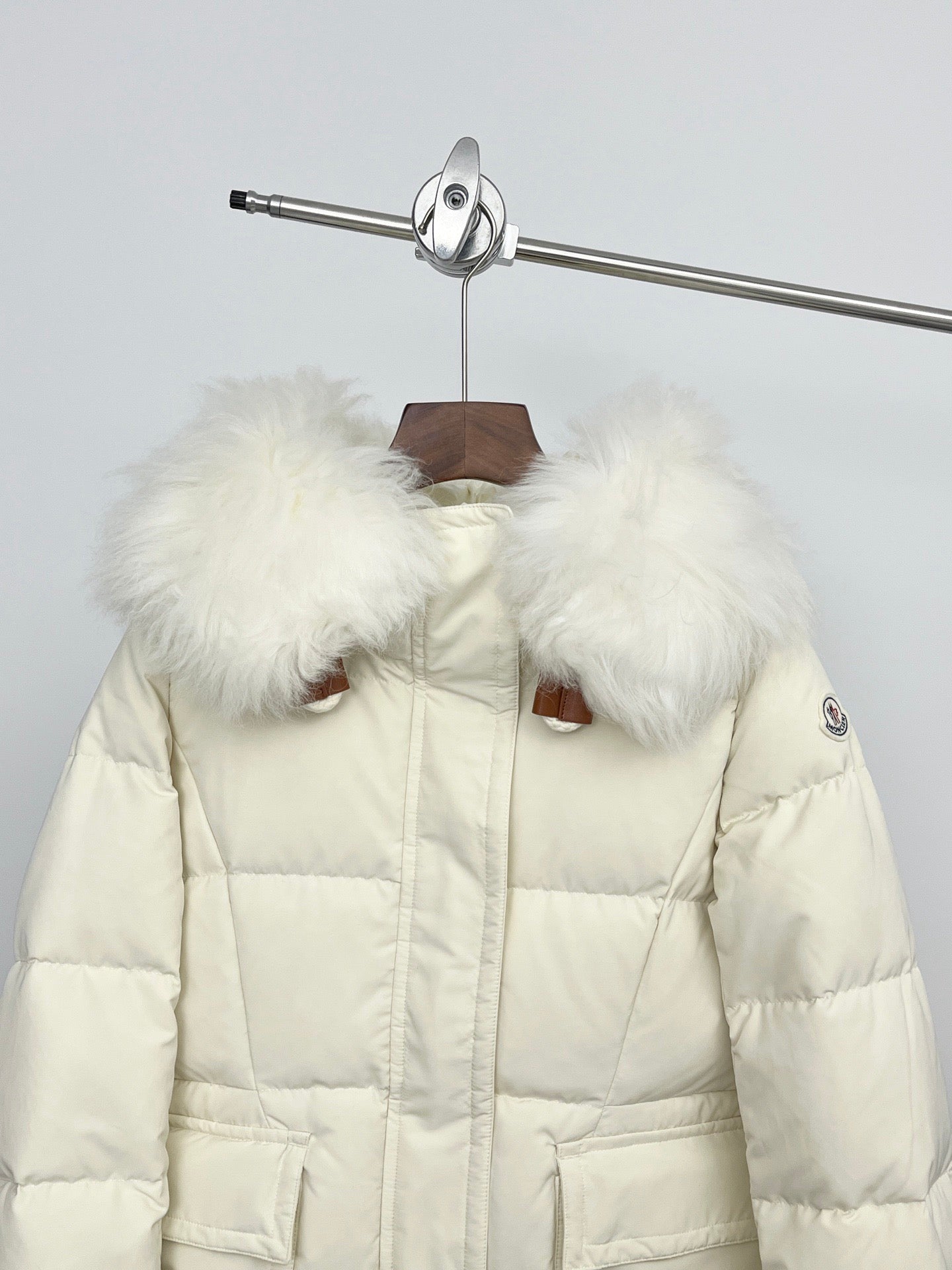 Moncler Long Down Jacket Women's White