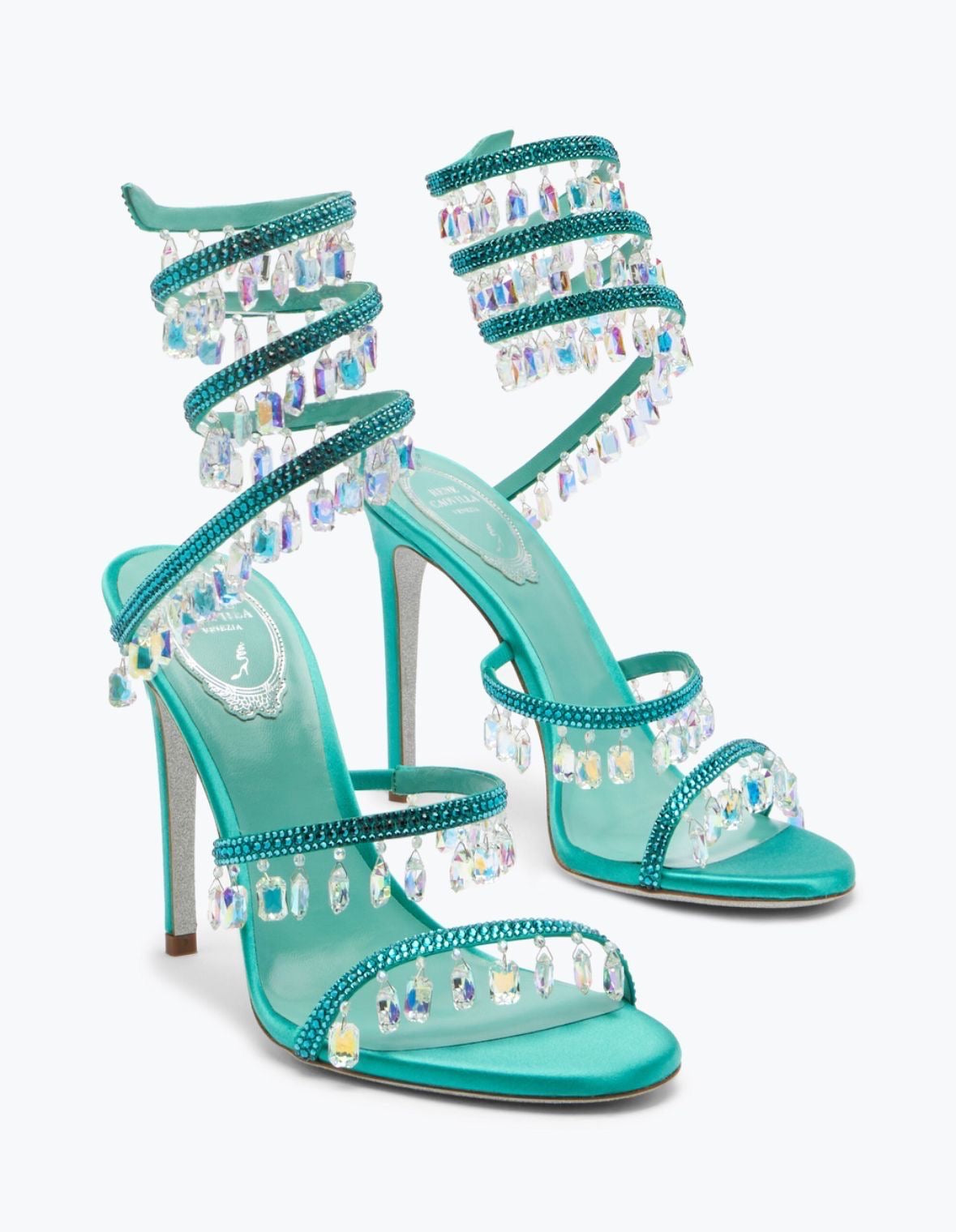 The Belle Étoile Teal Heels