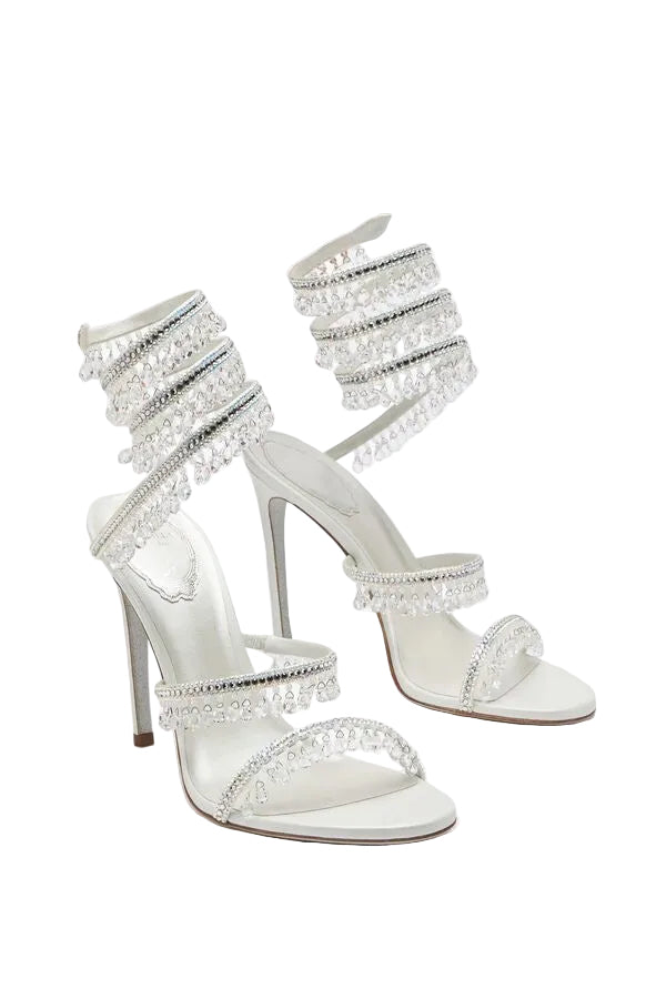 The Belle Étoile White Heels