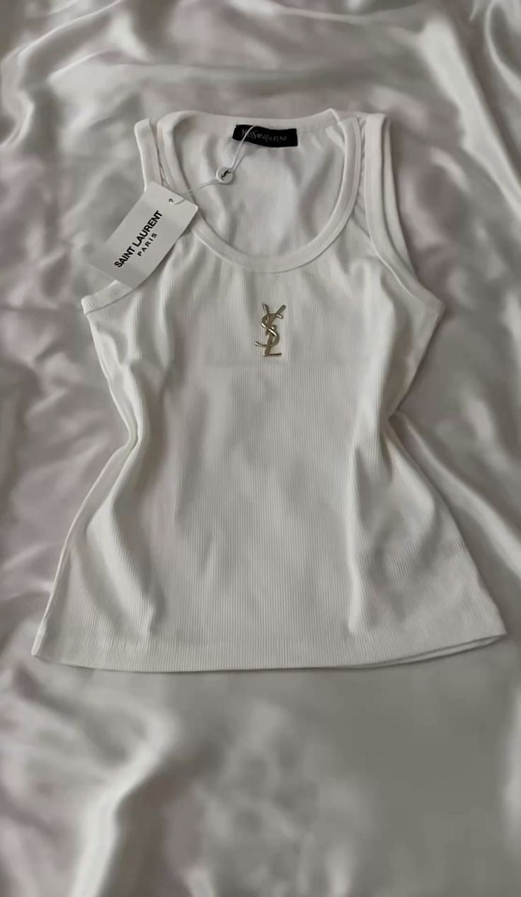 YSL TANK TOP WHITE