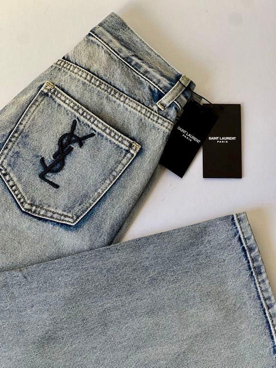 YSL REVERSED POCKET JEANS