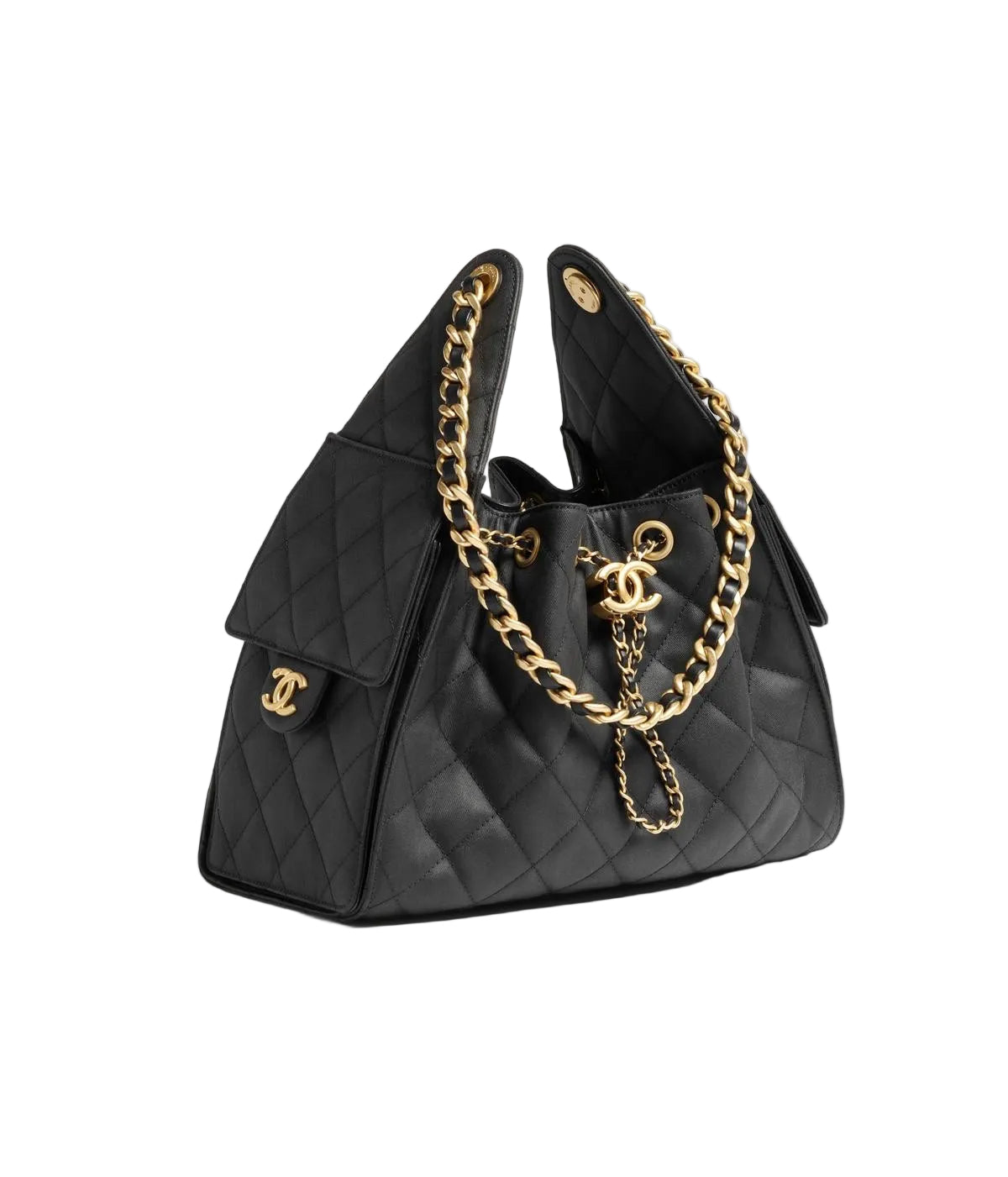 The Noirelle Quilted Hobo Bag