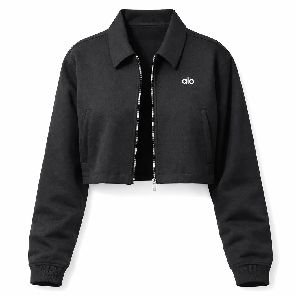 The Serena Cropped Bomber Jacket
