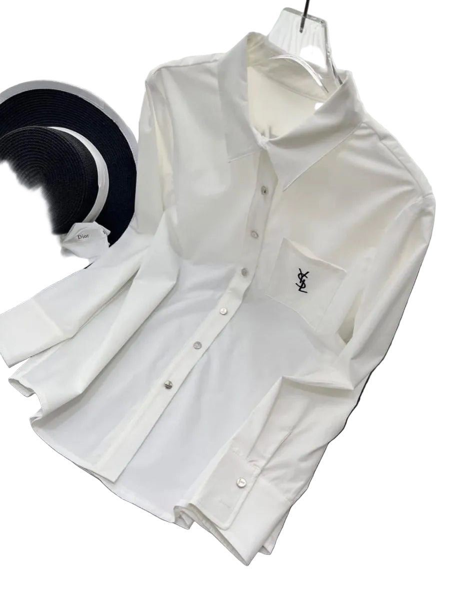 The Élan Signature Shirt White