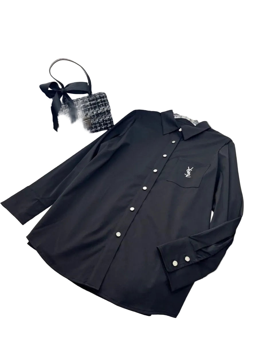 The Élan Signature Shirt Black