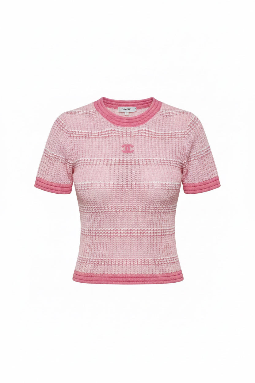 The Fleur Pink Crop Top