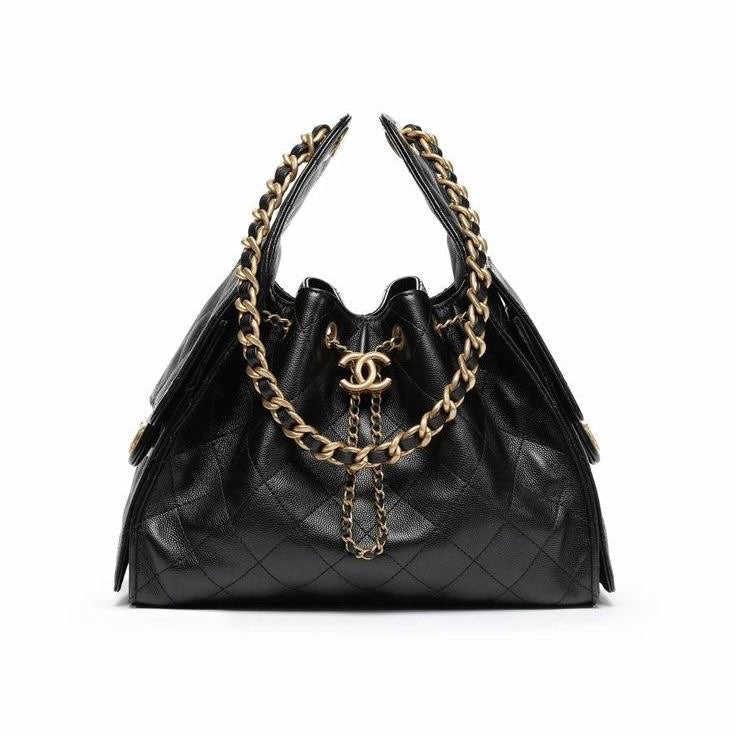 The Aveline Black Bucket Bag