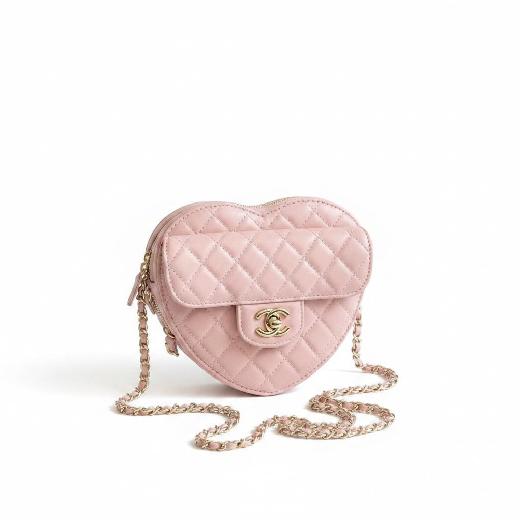 The Estelle Pink Heart Bag
