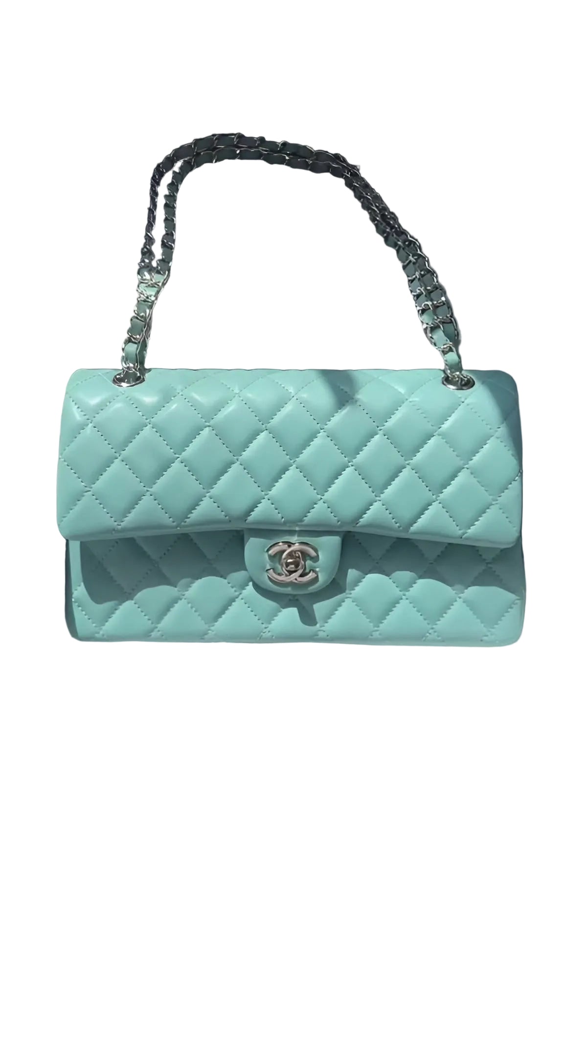 The Coralie Teal Flap Bag