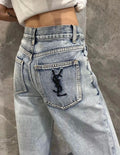 YSL REVERSED POCKET JEANS