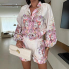 The Rosalie Two Piece Blouse Set - SAVÀEA